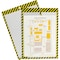 C-Line Products Safety Striped Shop Ticket Holders, Yellow/Black Stripes, 9 x 12, PK25 44101 - alternate 2